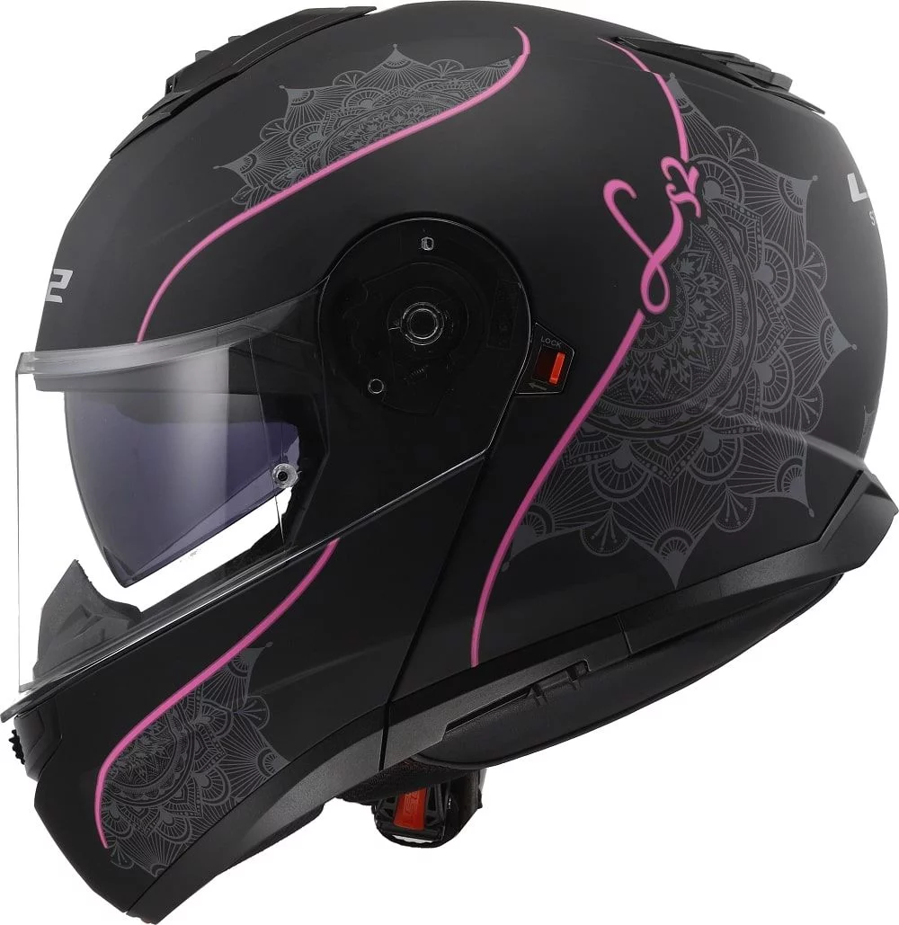 LS2 FF908 STROBE 2 LUX MATT BLACK PINK