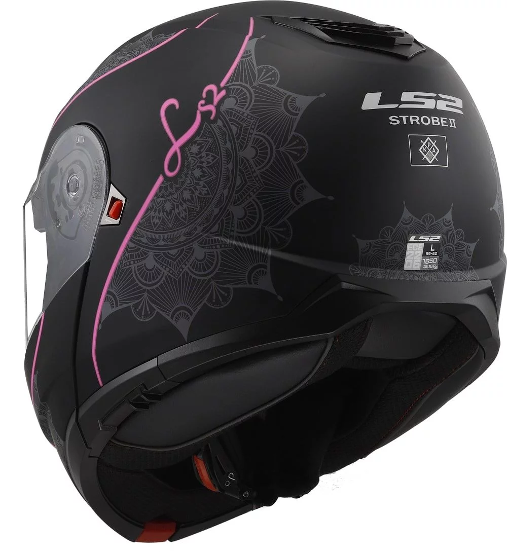 LS2 FF908 STROBE 2 LUX MATT BLACK PINK