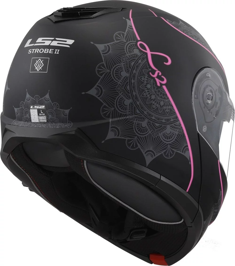 LS2 FF908 STROBE 2 LUX MATT BLACK PINK