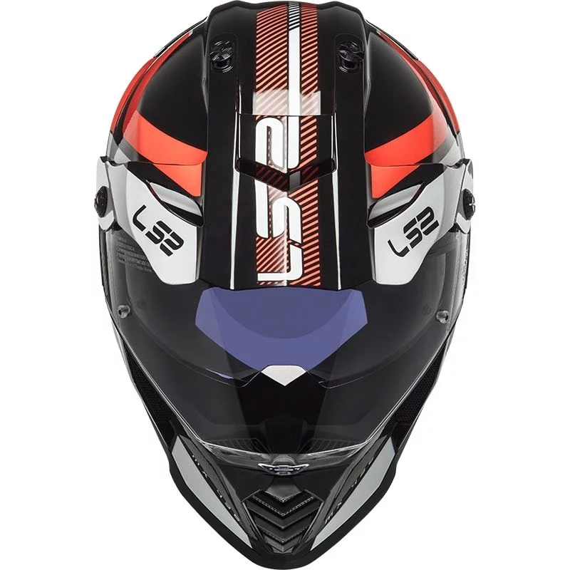LS2 MX436 PIONEER EVO ADVENTURER BLACK WHITE