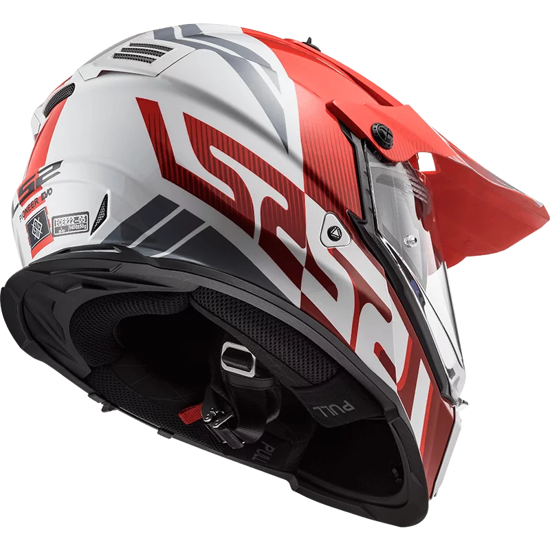 LS2 MX436 PIONEER EVO EVOLVE RED WHITE