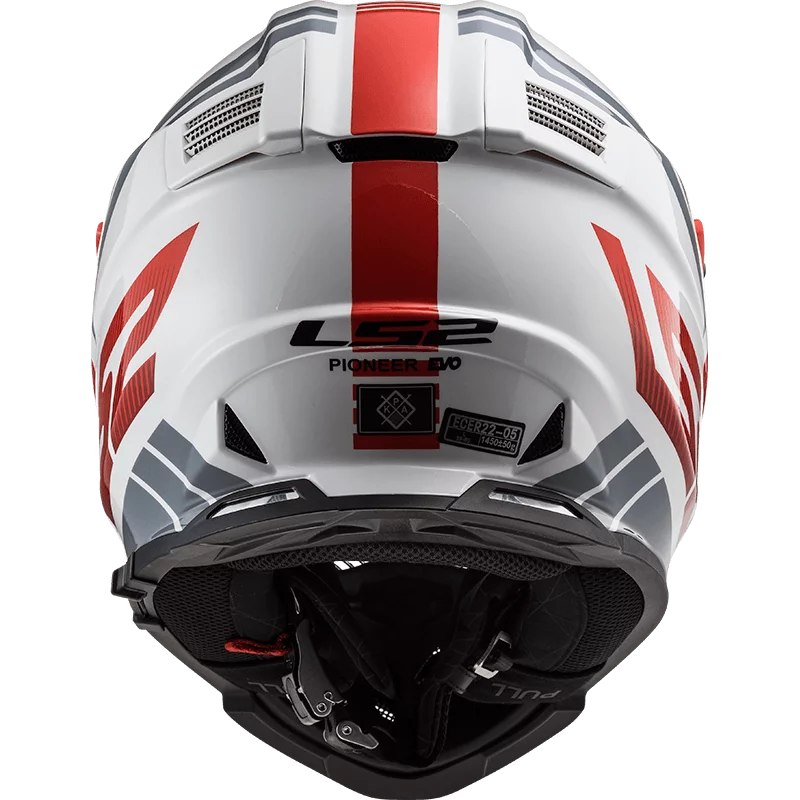 LS2 MX436 PIONEER EVO EVOLVE RED WHITE