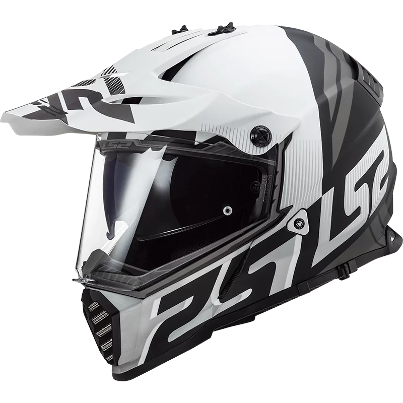 LS2 MX436 PIONEER EVO EVOLVE WHITE MATT BLACK