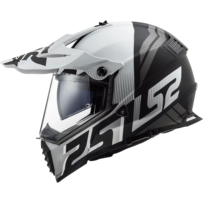 LS2 MX436 PIONEER EVO EVOLVE WHITE MATT BLACK