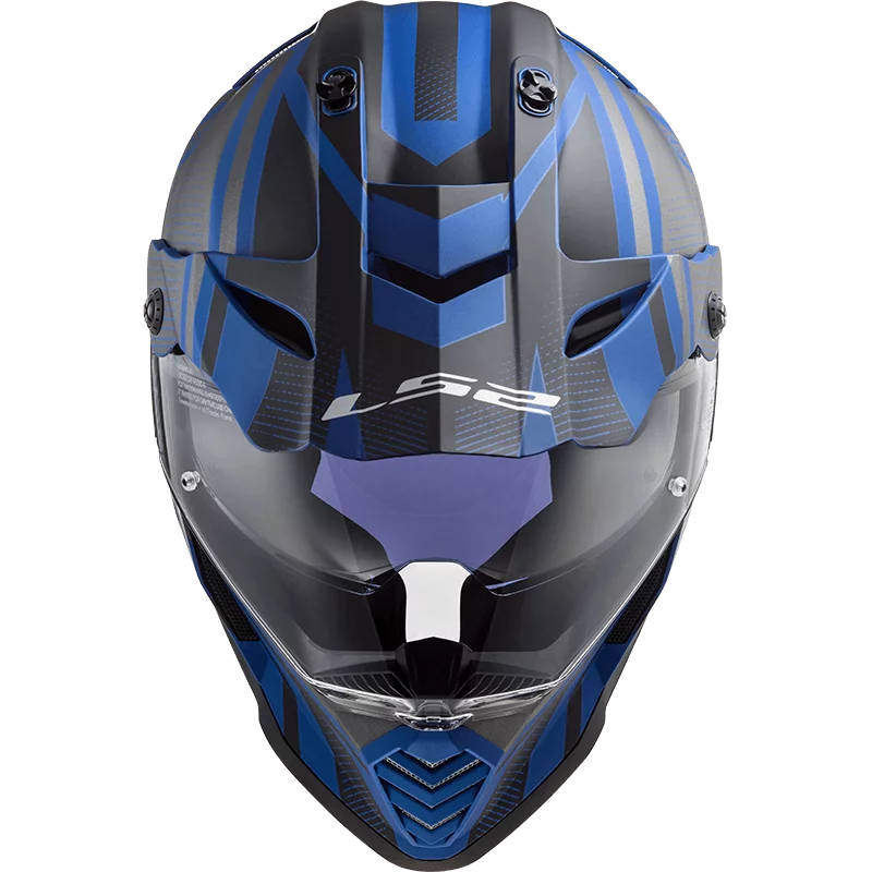 LS2 MX436 PIONEER EVO MASTER MATT BLACK BLUE