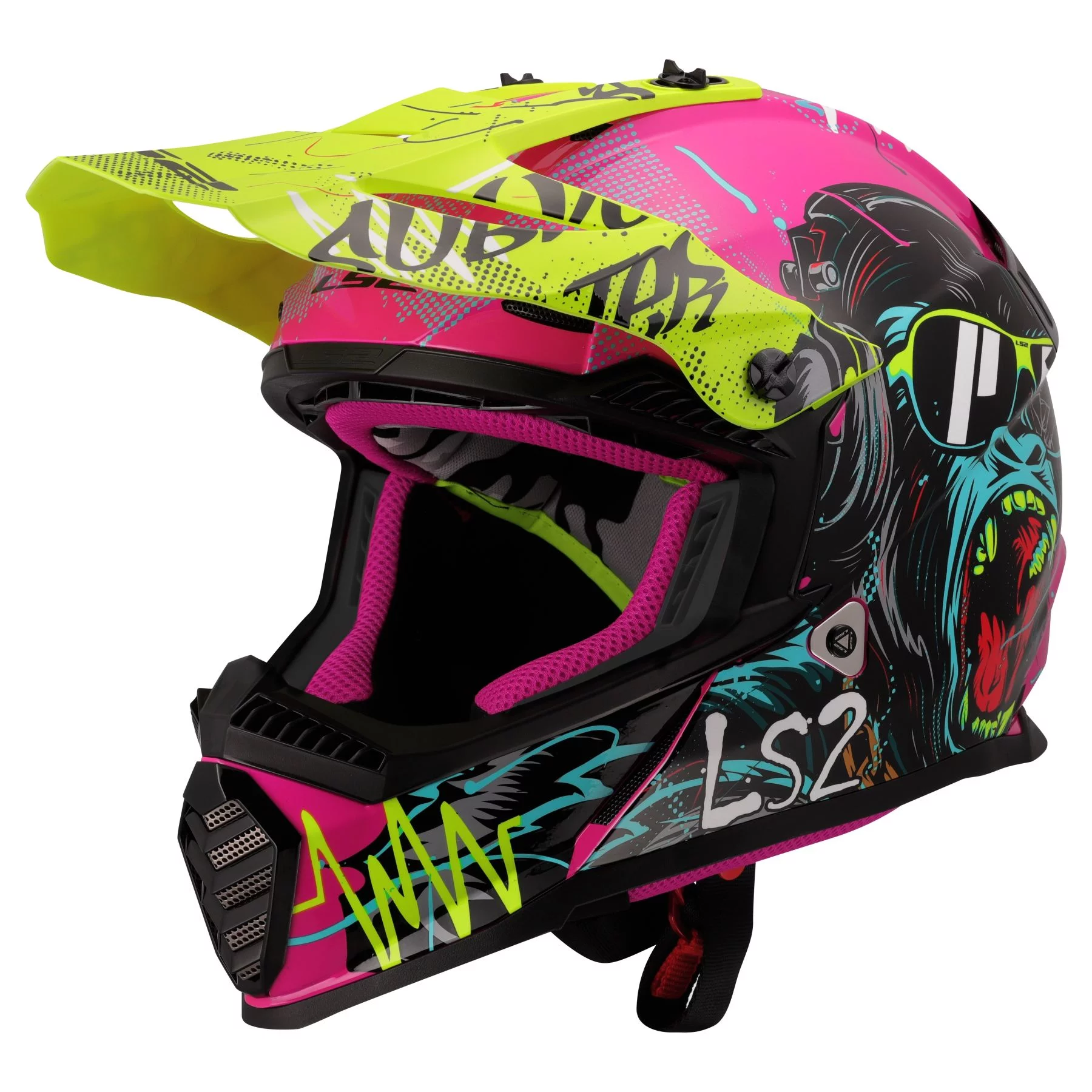 LS2 MX437 FAST 2 MINI GORILLA PURPLE