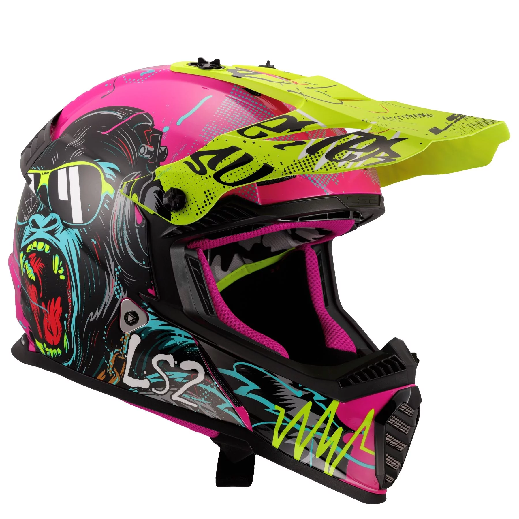 LS2 MX437 FAST 2 MINI GORILLA PURPLE
