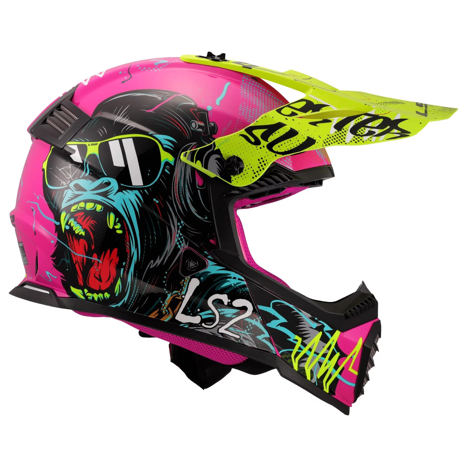 LS2 MX437 FAST 2 MINI GORILLA PURPLE