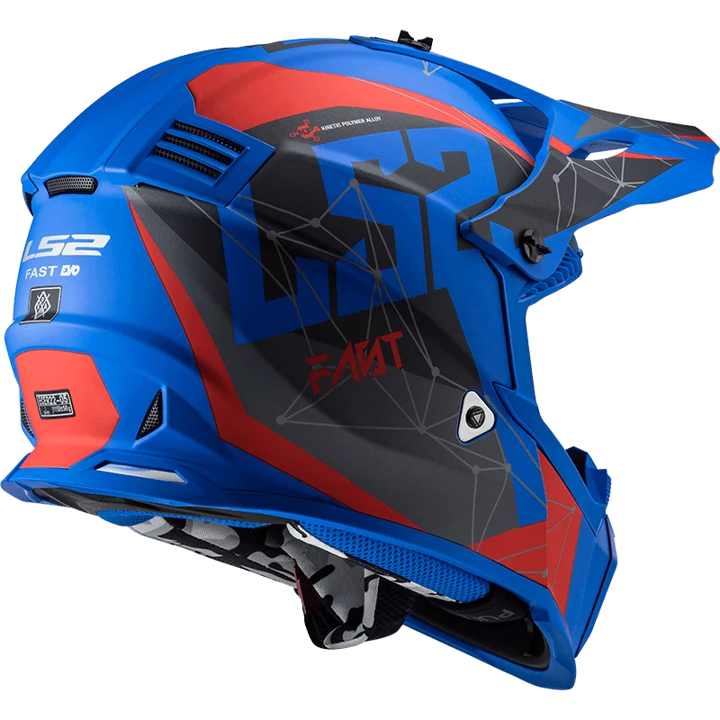 LS2 MX437 FAST EVO ALPHA MATT BLUE