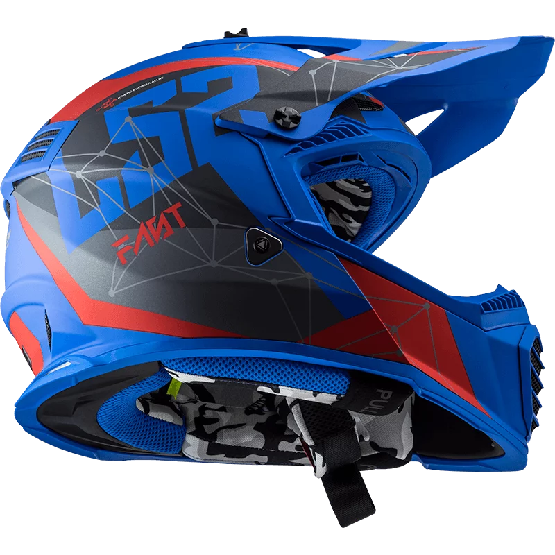 LS2 MX437 FAST EVO ALPHA MATT BLUE