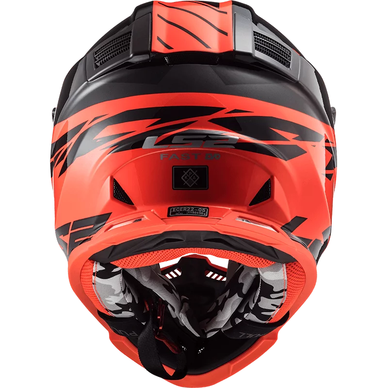 LS2 MX437 FAST EVO ROAR MATT BLACK RED