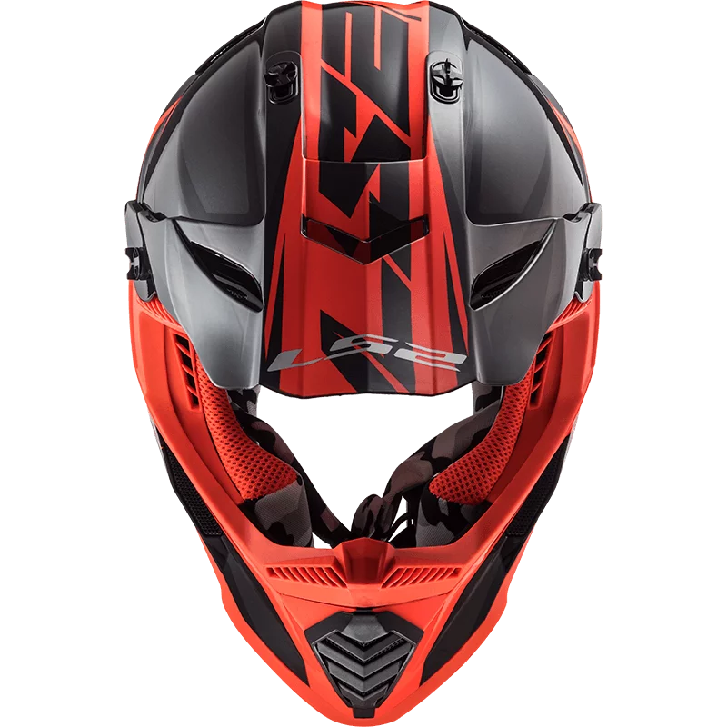 LS2 MX437 FAST EVO ROAR MATT BLACK RED