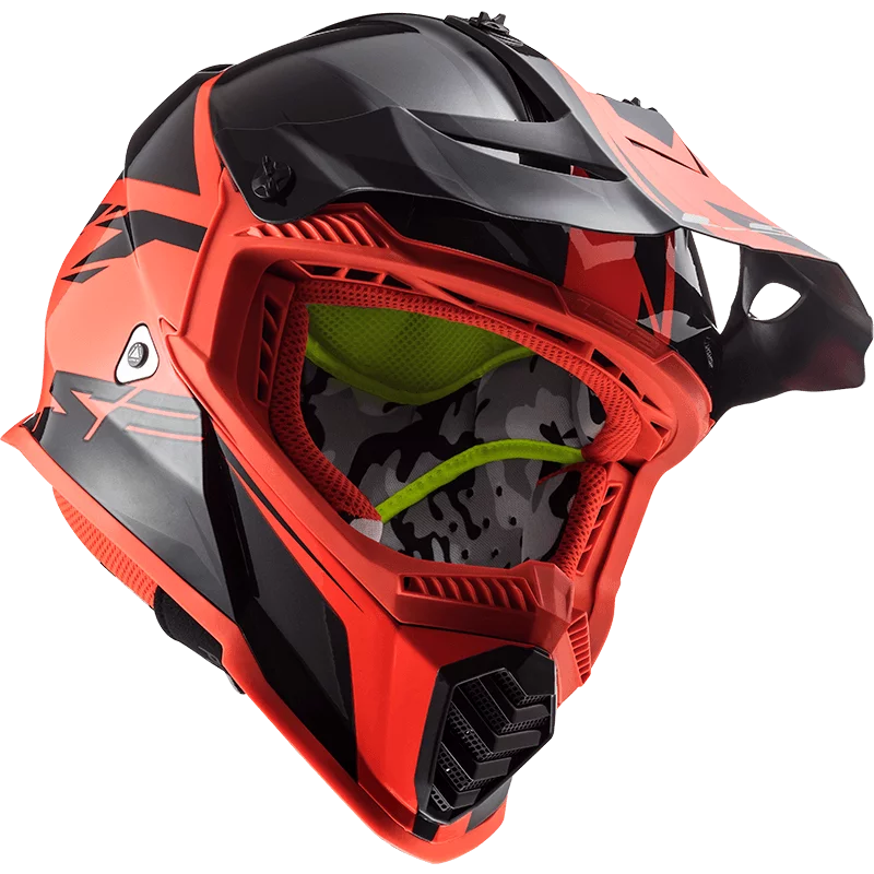 LS2 MX437 FAST EVO ROAR MATT BLACK RED