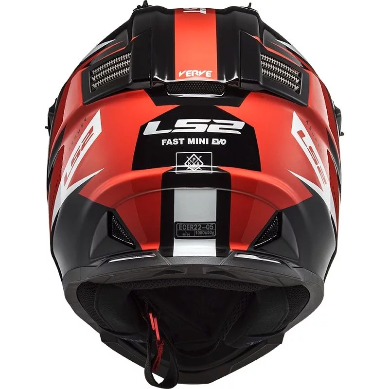 LS2 MX437 FAST EVO STRIKE BLACK WHITE RED