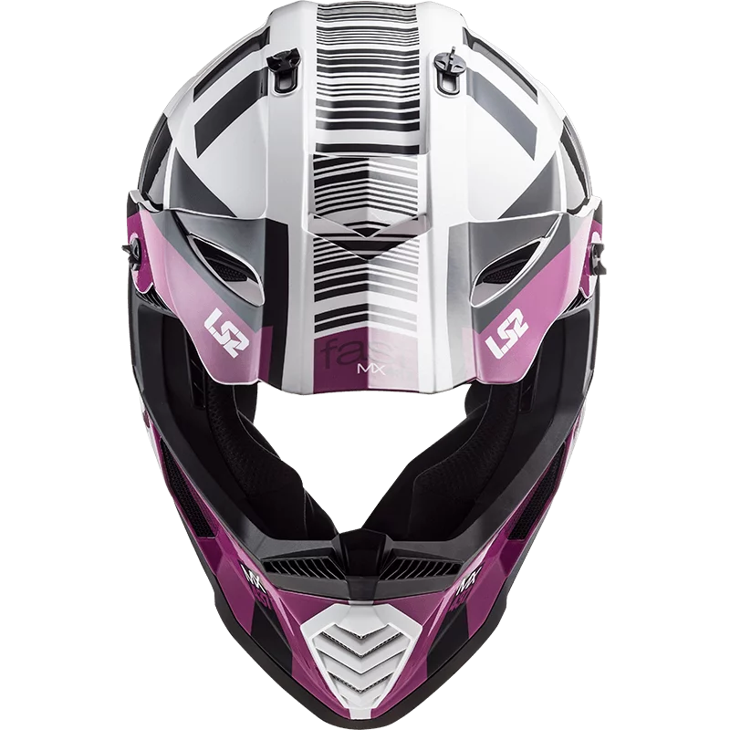 LS2 MX437 FAST EVO XCODE GLOSS WHITE VIOLET