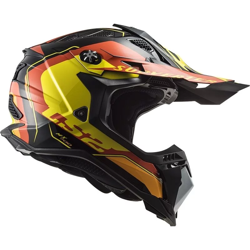 LS2 MX700 SUBVERTER EVO ARCHED BLACK YELLOW RED