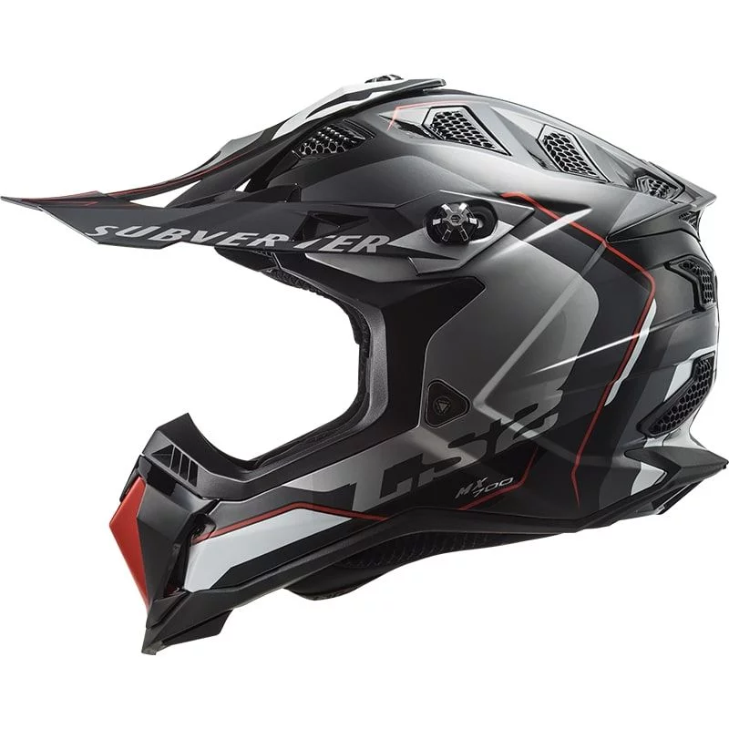 LS2 MX700 SUBVERTER EVO ARCHED SILVER TITANIUM