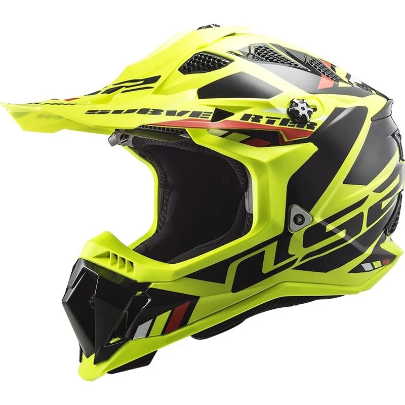 LS2 MX700 SUBVERTER EVO STOMP HI-VIS YELLOW BLACK