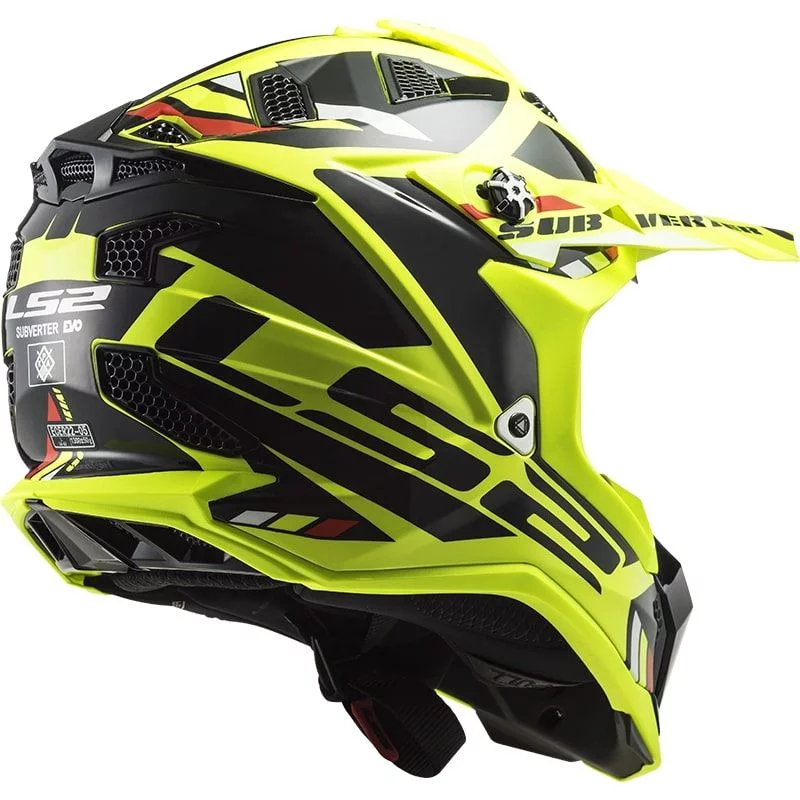 LS2 MX700 SUBVERTER EVO STOMP HI-VIS YELLOW BLACK