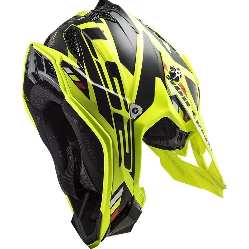 LS2 MX700 SUBVERTER EVO STOMP HI-VIS YELLOW BLACK