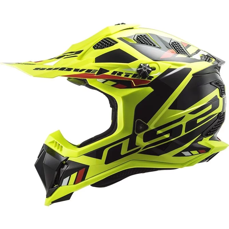 LS2 MX700 SUBVERTER EVO STOMP HI-VIS YELLOW BLACK