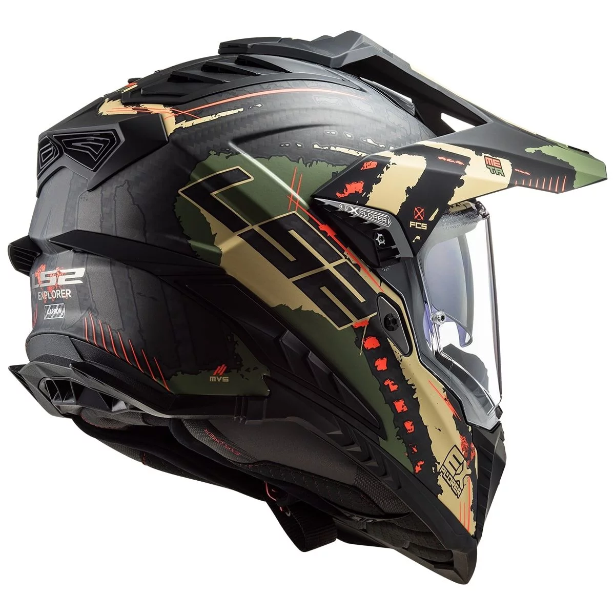 LS2 MX701 C EXPLORER EXTEND MATT MILITARY GREEN