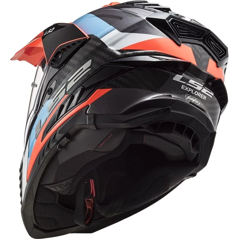 LS2 MX701 C EXPLORER FRONTIER BLUE FLUO ORANGE