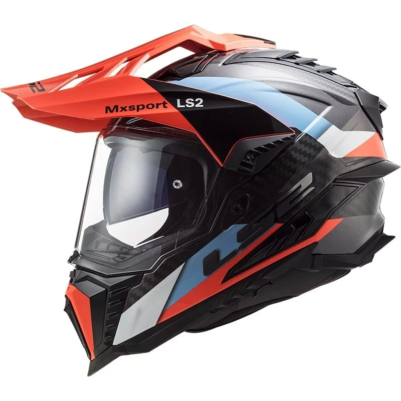 LS2 MX701 C EXPLORER FRONTIER BLUE FLUO ORANGE