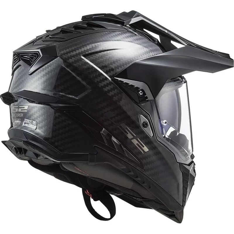 LS2 MX701 C EXPLORER GLOSS CARBON