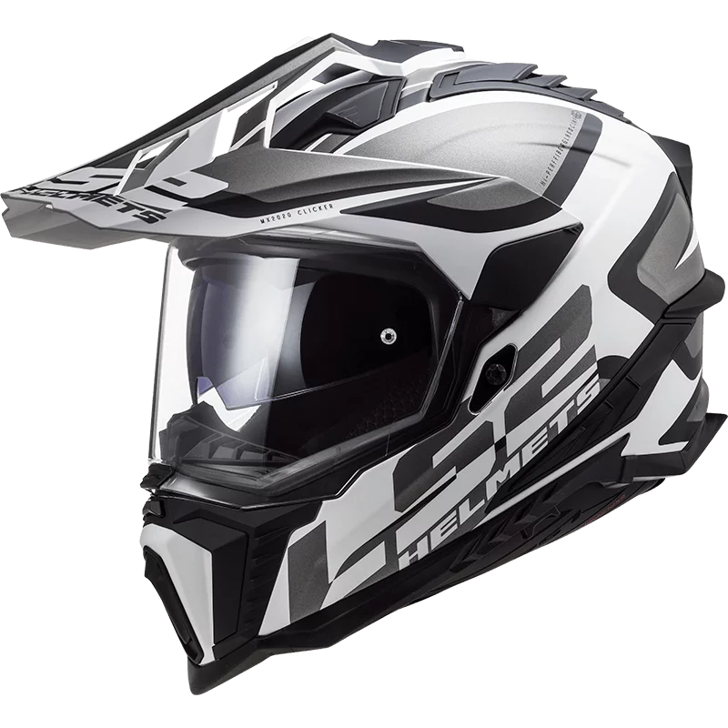 LS2 MX701 EXPLORER ALTER MATT BLACK WHITE