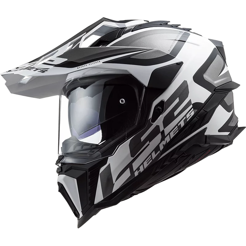 LS2 MX701 EXPLORER ALTER MATT BLACK WHITE