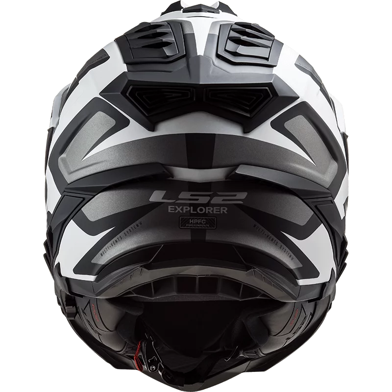 LS2 MX701 EXPLORER ALTER MATT BLACK WHITE