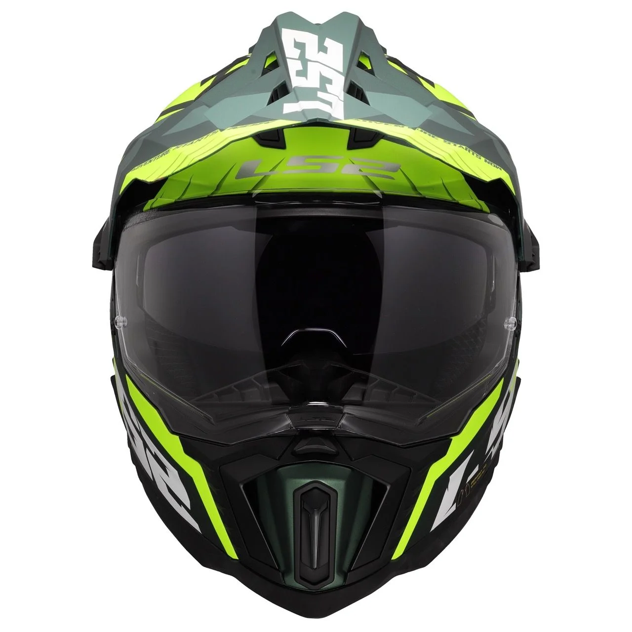 LS2 MX701 EXPLORER SPIRE GREEN HI-VIZ YELLOW
