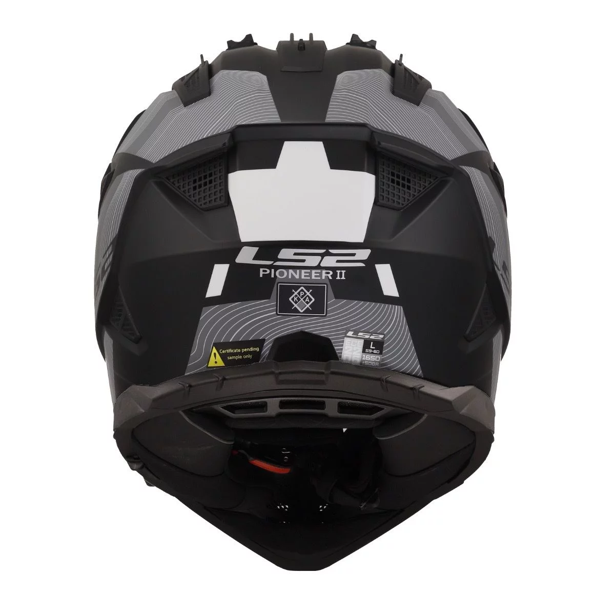 LS2 MX702 PIONEER 2 HILL MATT BLACK WHITE