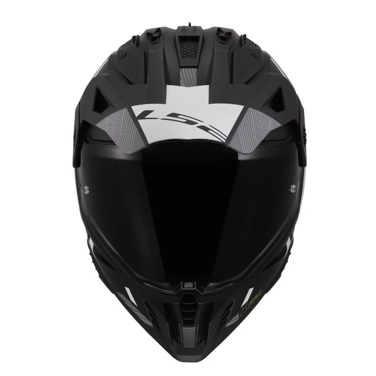 LS2 MX702 PIONEER 2 HILL MATT BLACK WHITE