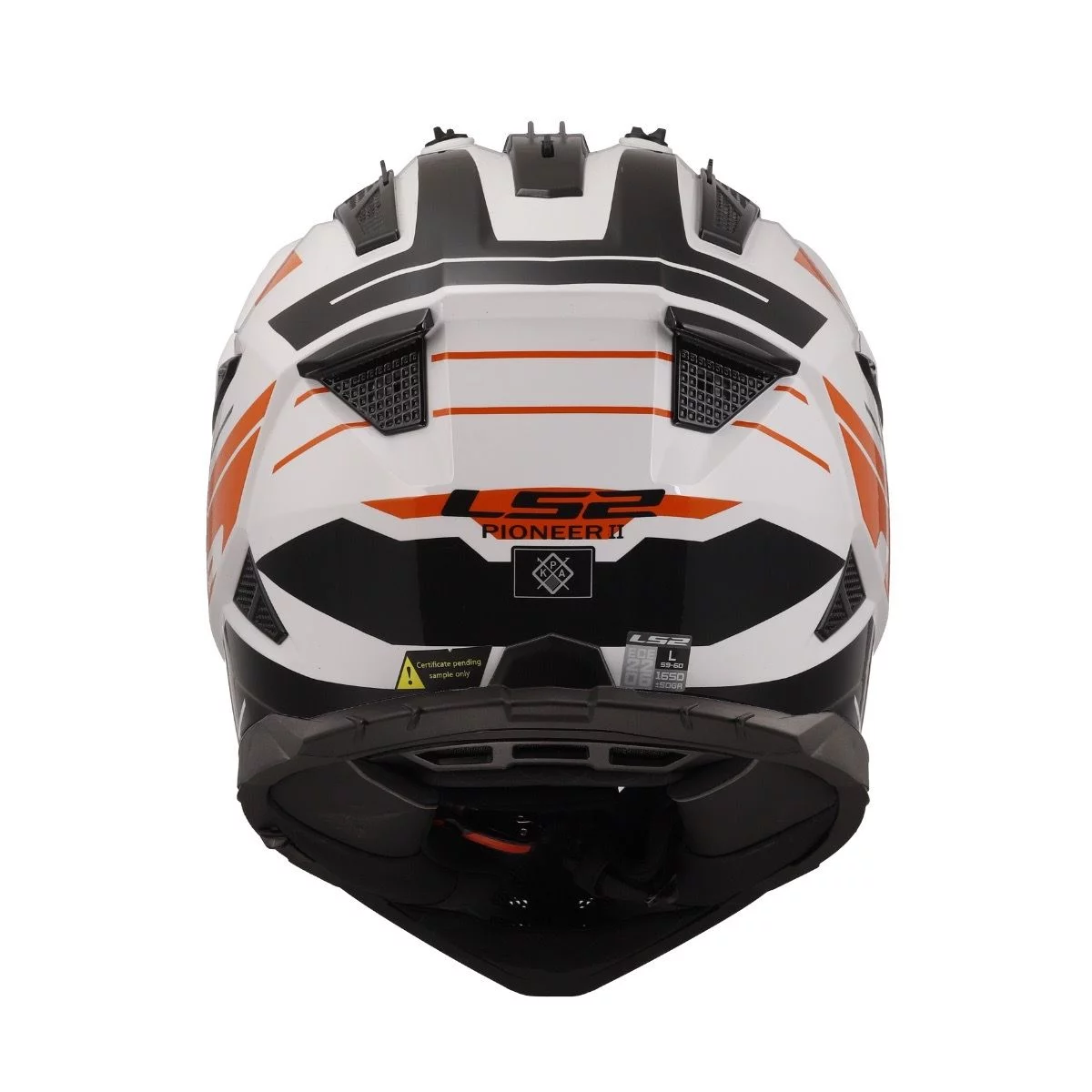 LS2 MX702 PIONEER 2 NAMIB WHITE ORANGE