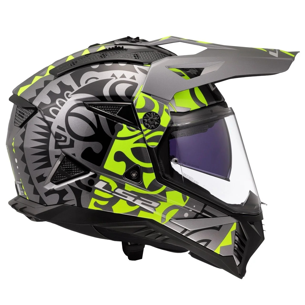 LS2 MX702 PIONEER 2 RANGI HI-VIS YELLOW