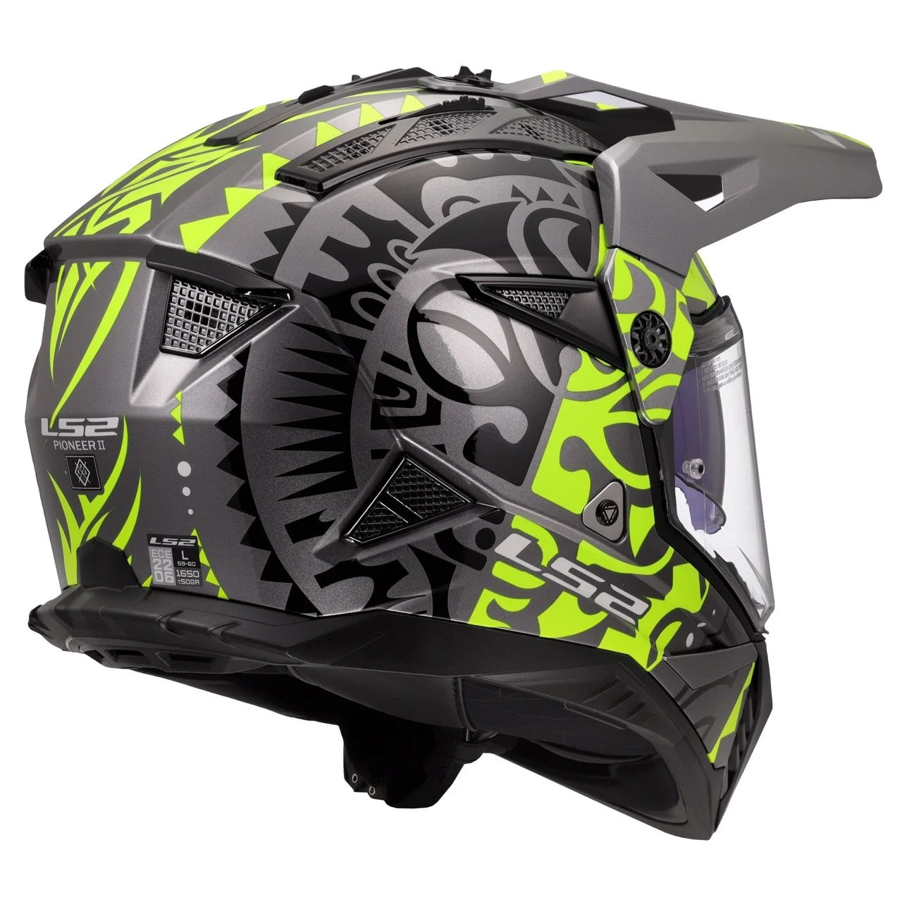 LS2 MX702 PIONEER 2 RANGI HI-VIS YELLOW