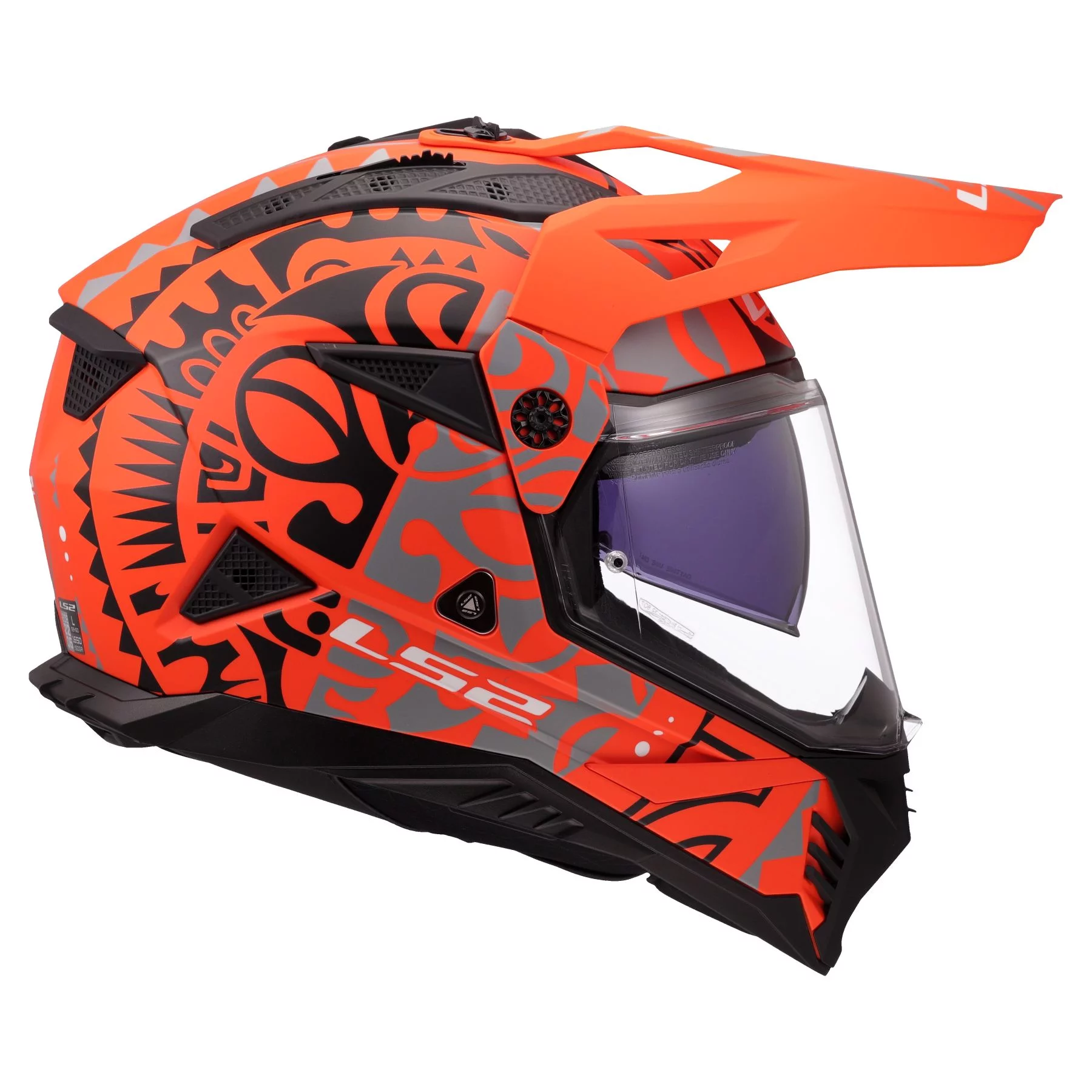 LS2 MX702 PIONEER 2 RANGI ORANGE