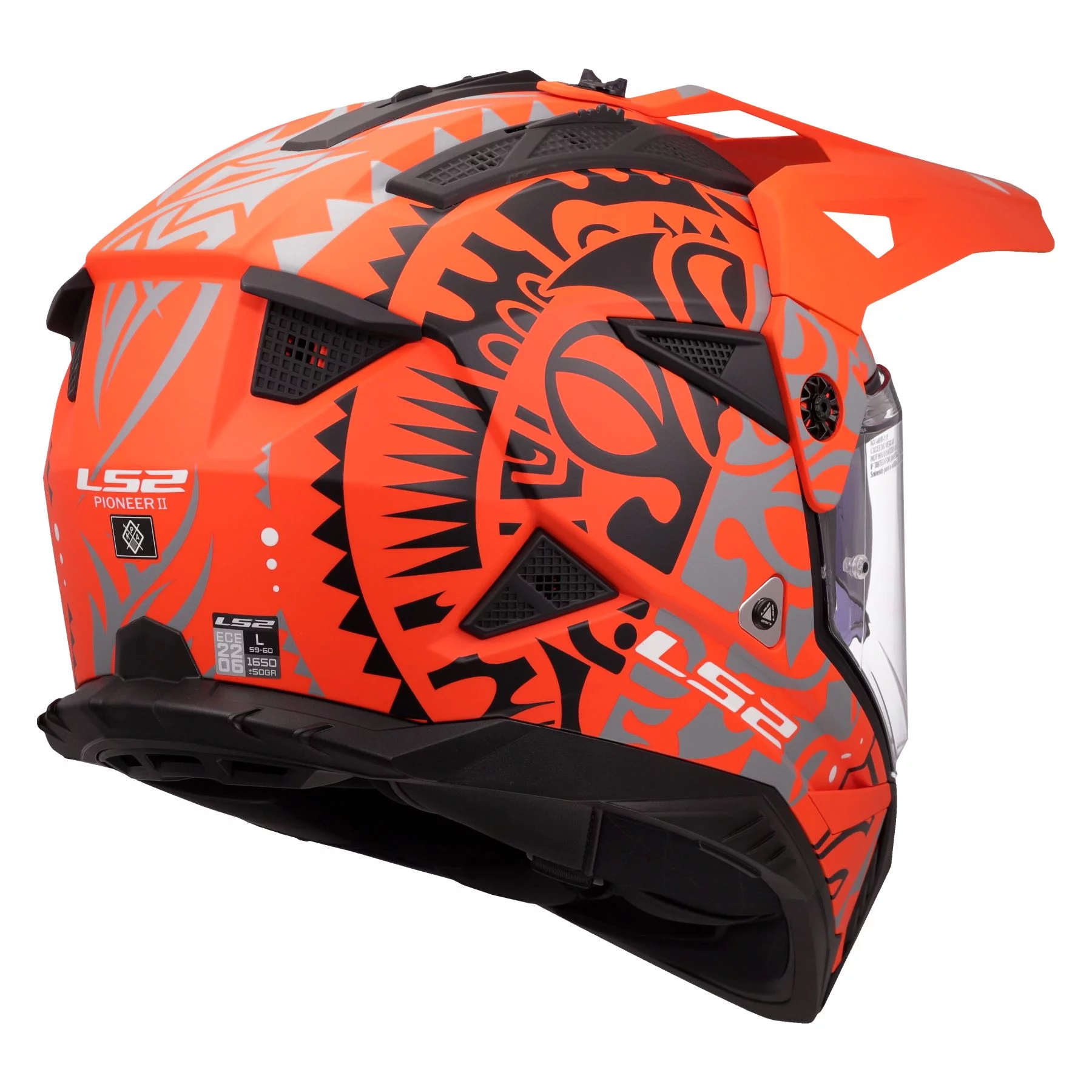 LS2 MX702 PIONEER 2 RANGI ORANGE