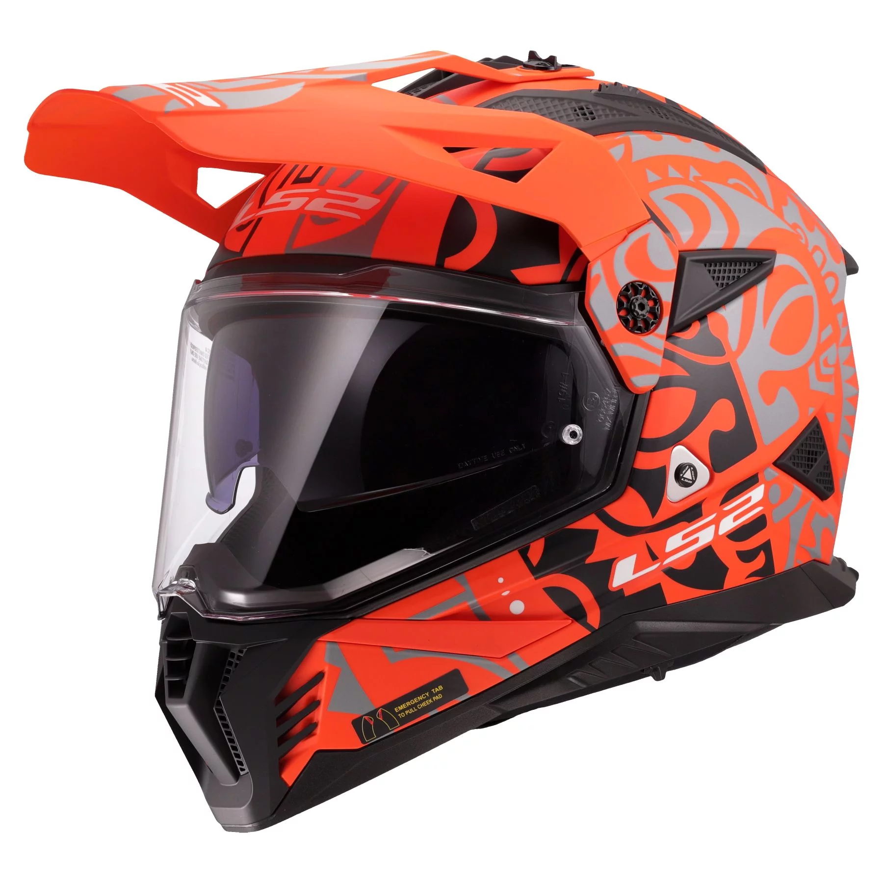 LS2 MX702 PIONEER 2 RANGI ORANGE