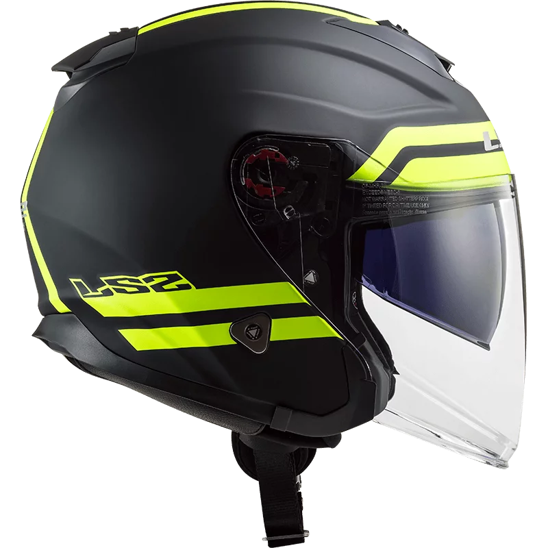 LS2 OF521 INFINITY HYPER MATT TITANIUM HI-VIS YELLOW