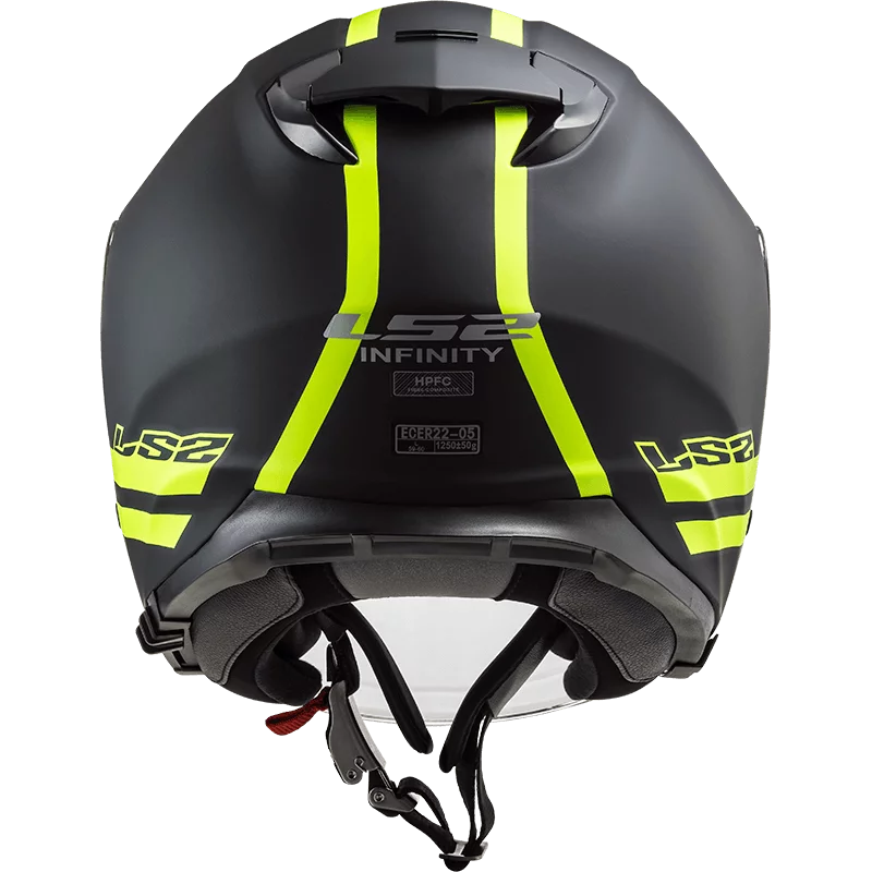 LS2 OF521 INFINITY HYPER MATT TITANIUM HI-VIS YELLOW