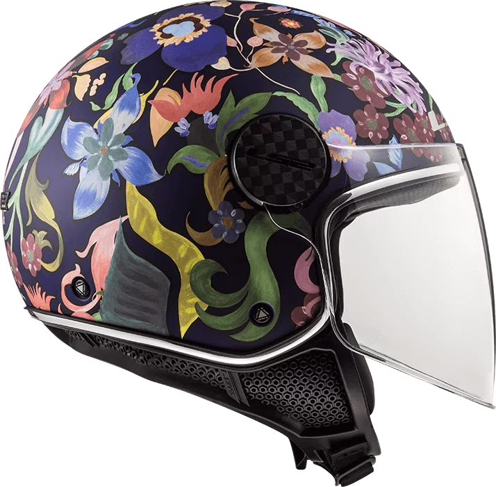 LS2 OF558 SPHERE LUX BLOOM BLUE PINK XS