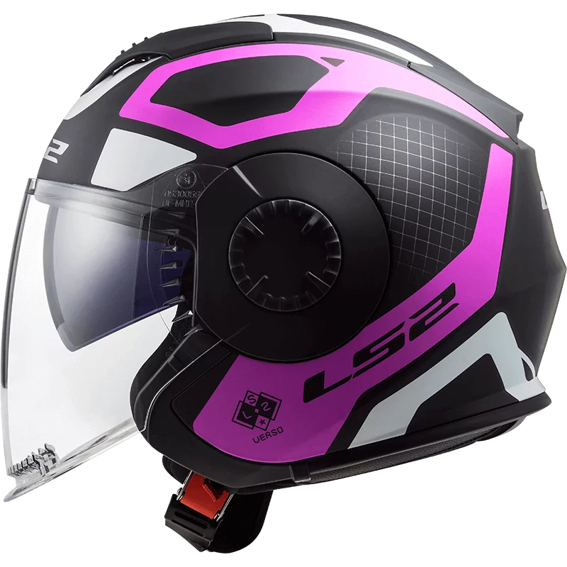 LS2 OF570 VERSO MARKER MATT BLACK VIOLET