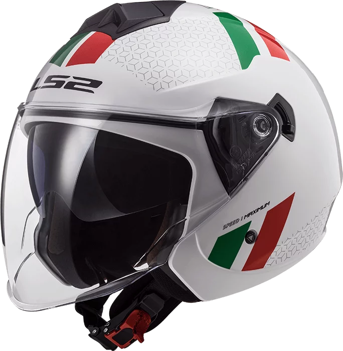 LS2 OF573 TWISTER 2 COMBO WHITE GREEN RED