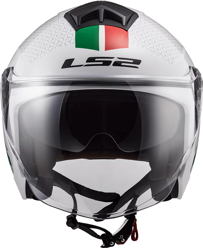 LS2 OF573 TWISTER 2 COMBO WHITE GREEN RED