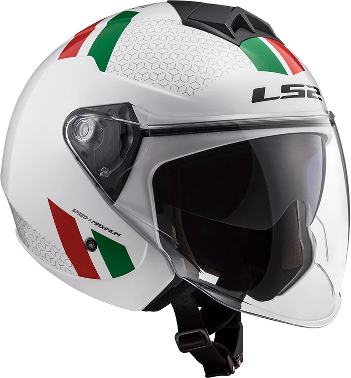 LS2 OF573 TWISTER 2 COMBO WHITE GREEN RED