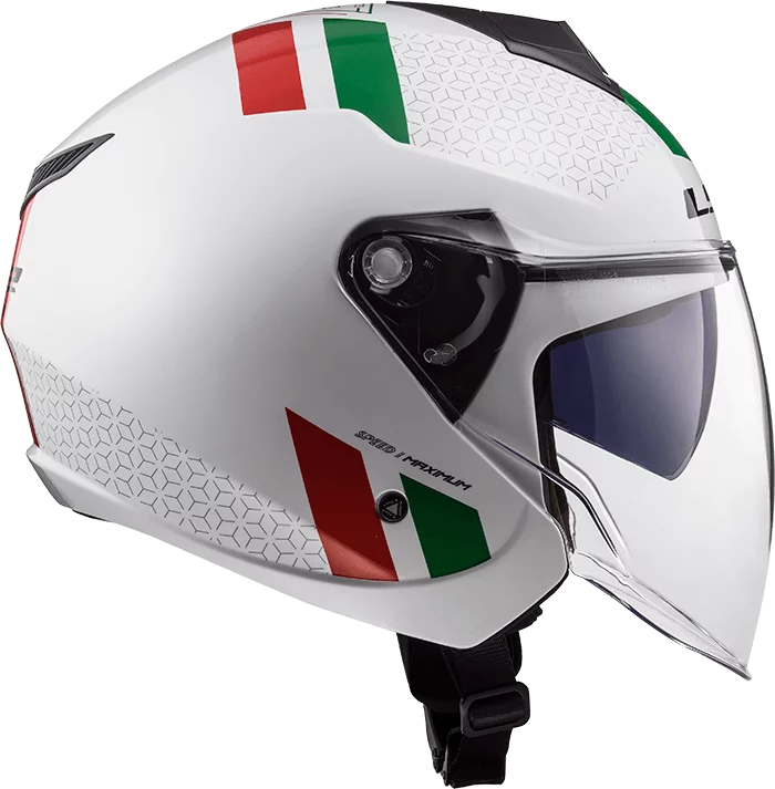 LS2 OF573 TWISTER 2 COMBO WHITE GREEN RED