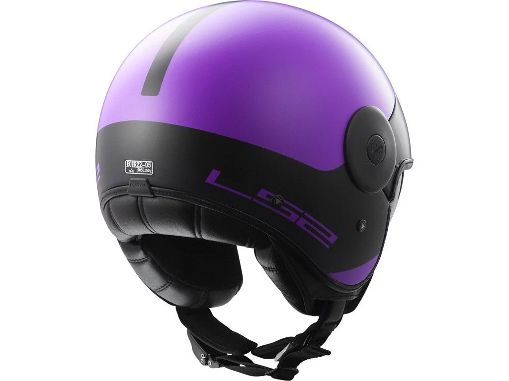 LS2 OF597 CABRIO VIA MATT PURPLE BLACK